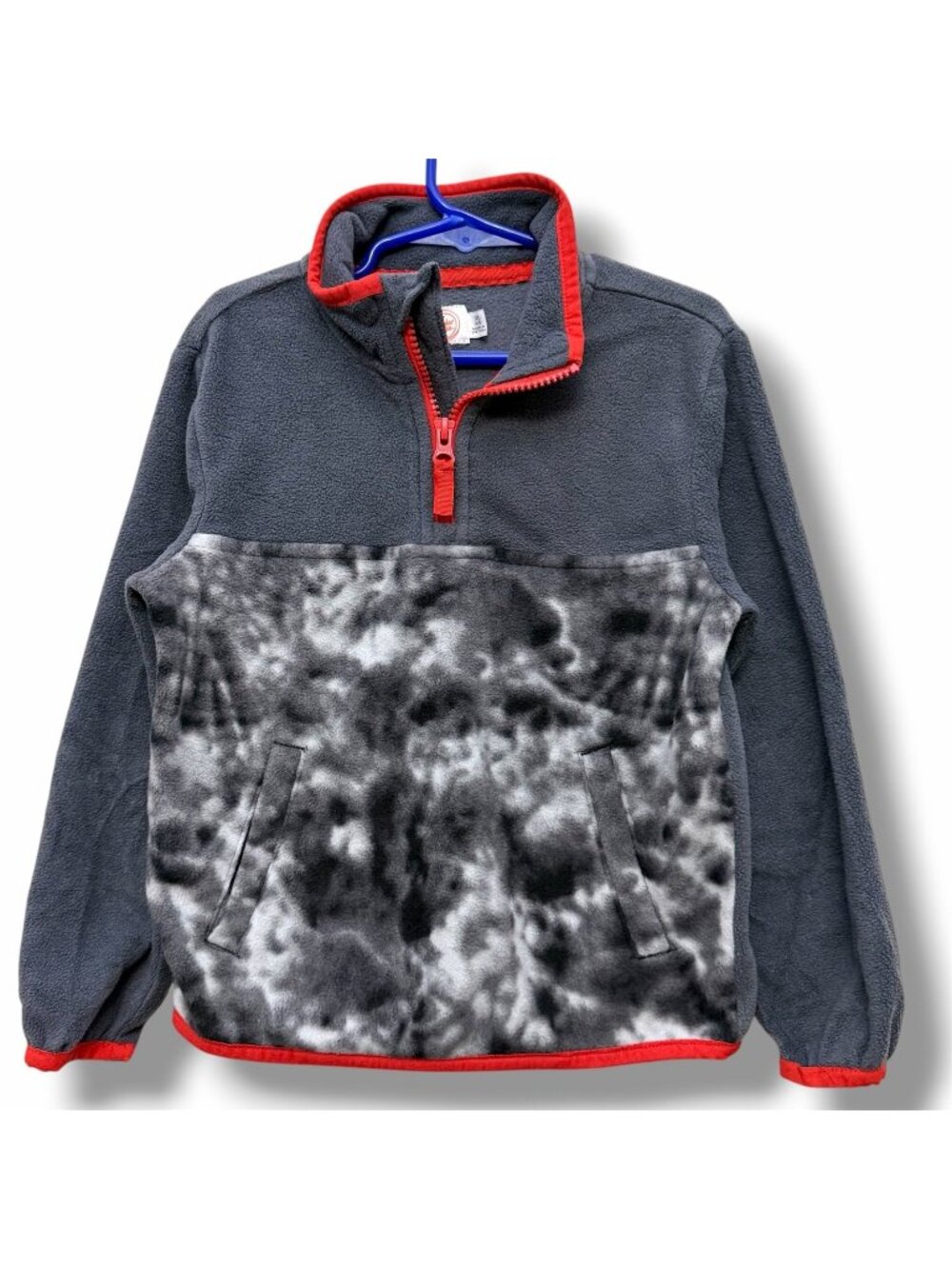 Boys Fleece 1/4 Zip Camo Pullover